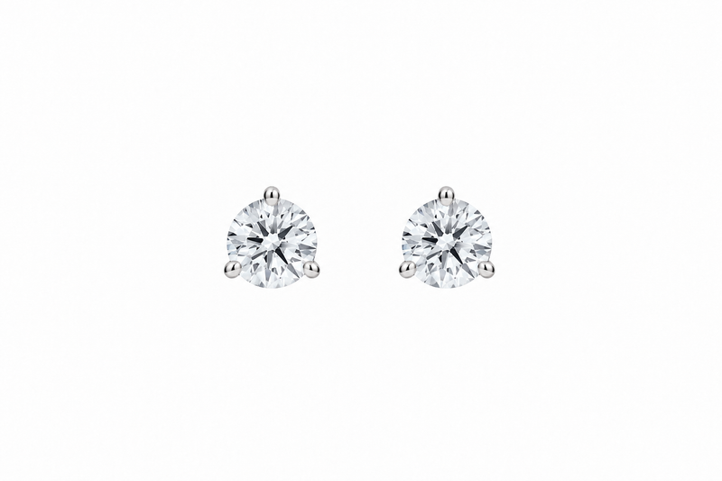 Aros de Diamantes Redondos de Laboratorio 3 Garras | PRE-ORDER