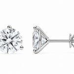 Aros de Diamantes Redondos de Laboratorio 3 Garras | PRE-ORDER