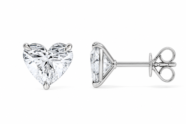 Aros de Diamantes Corazón de Laboratorio | PRE-ORDER