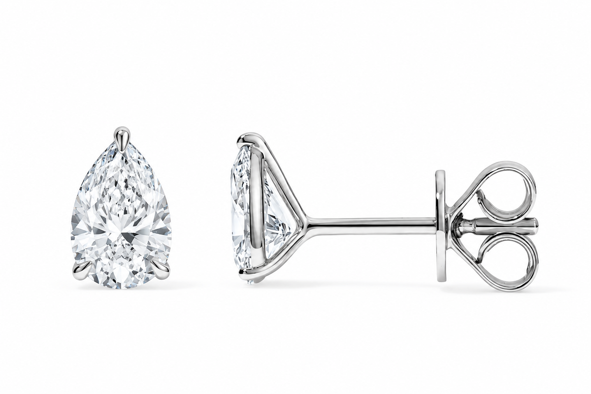 Aros de Diamantes Pera de Laboratorio | PRE-ORDER