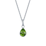 Collar Peridoto Plata 925 – Colgante Lágrima