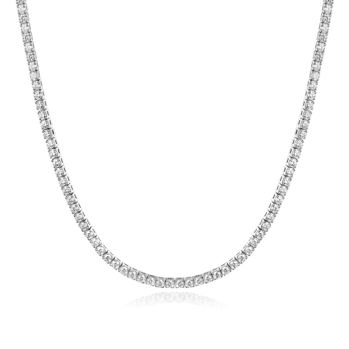Collar Tennis de Moissanita 9 CT en Plata 925 – Corte Brillante