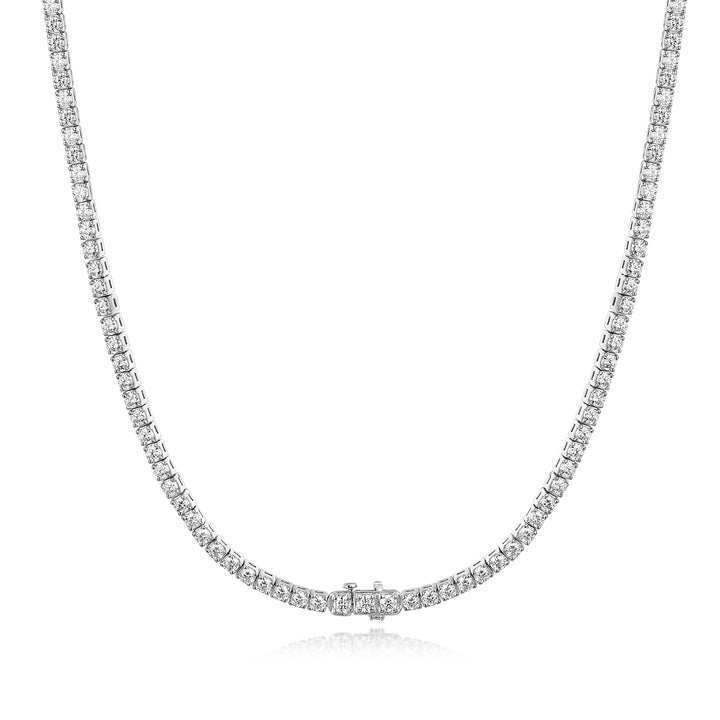 Collar Tennis de Moissanita 9 CT en Plata 925 – Corte Brillante