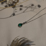 Colgante Esmeralda  Creado en Lab en Forma de Lágrima