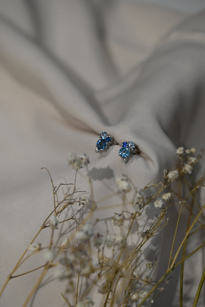 Aros Aguamarina Multicolor Blue
