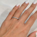 Anillo de Compromiso Diamantes Medio Cintillo Lucia