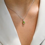 Collar Peridoto Plata 925 – Colgante Lágrima
