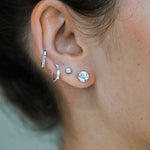 Aros Moissanite Cuatro Grifas