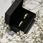 Argollas de Matrimonio Puntitos y Diamantes