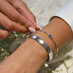 Pulsera Cuff Azul Pacífico