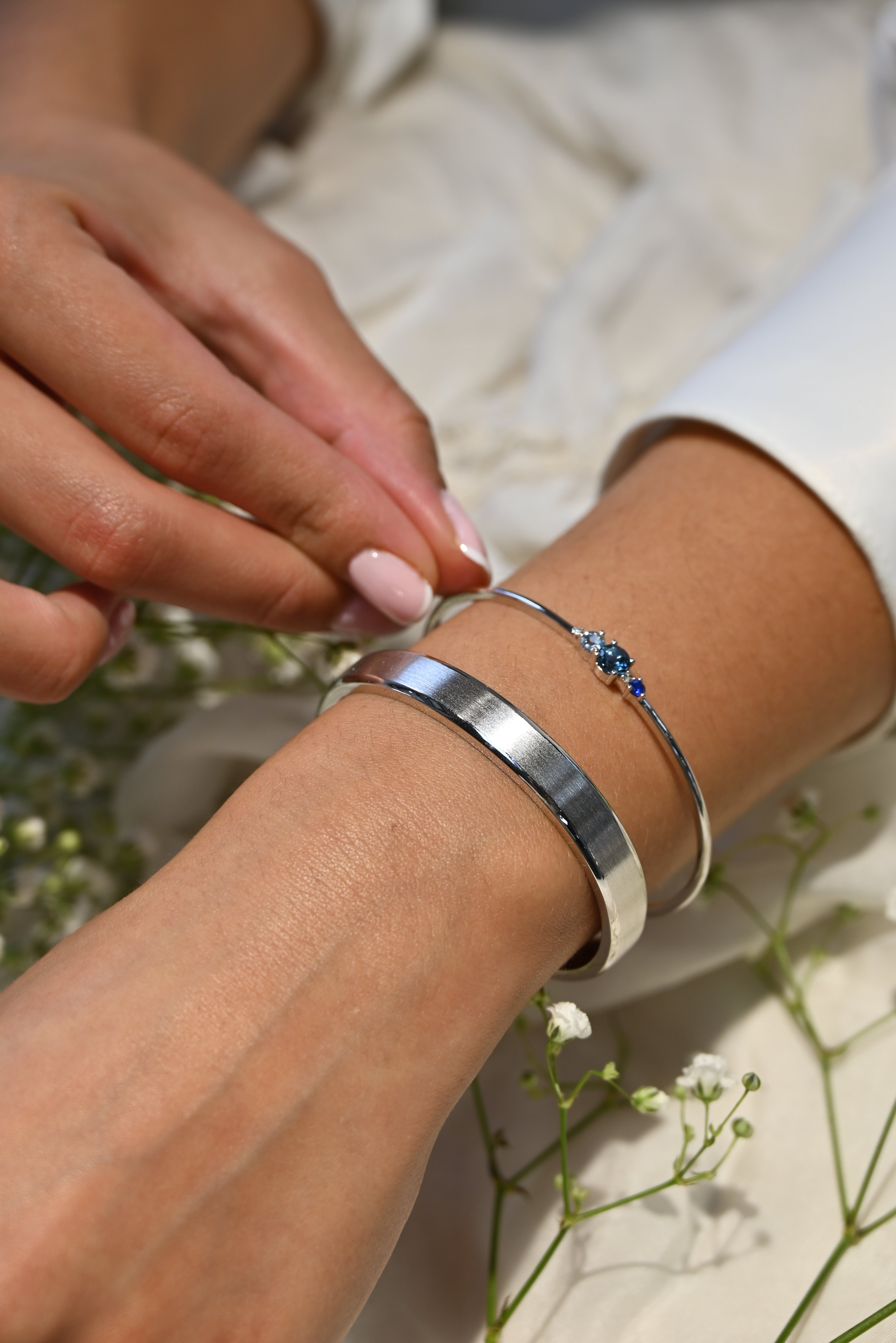 Pulsera Cuff Azul Pacífico