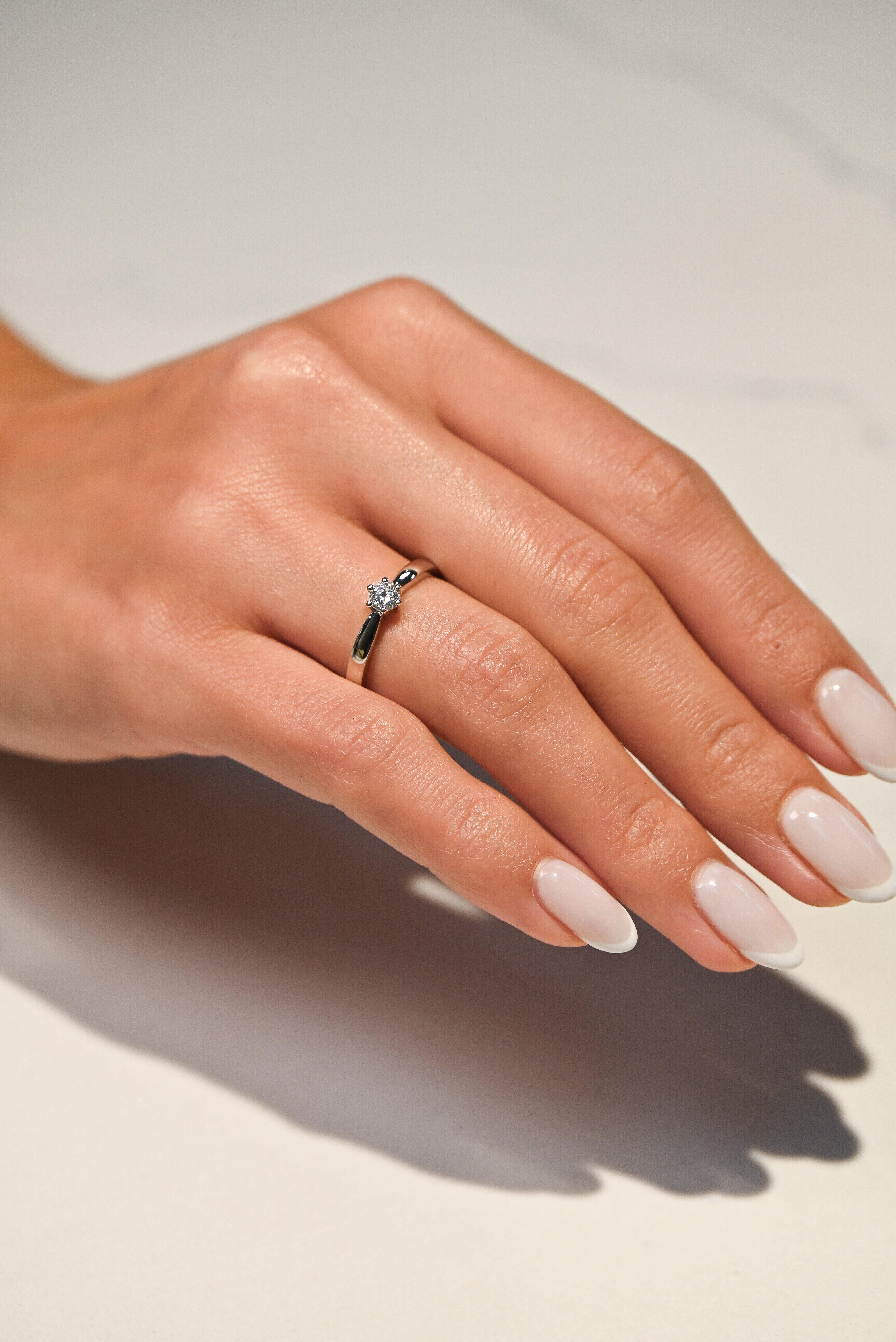 Anillo de Compromiso Solitario Six