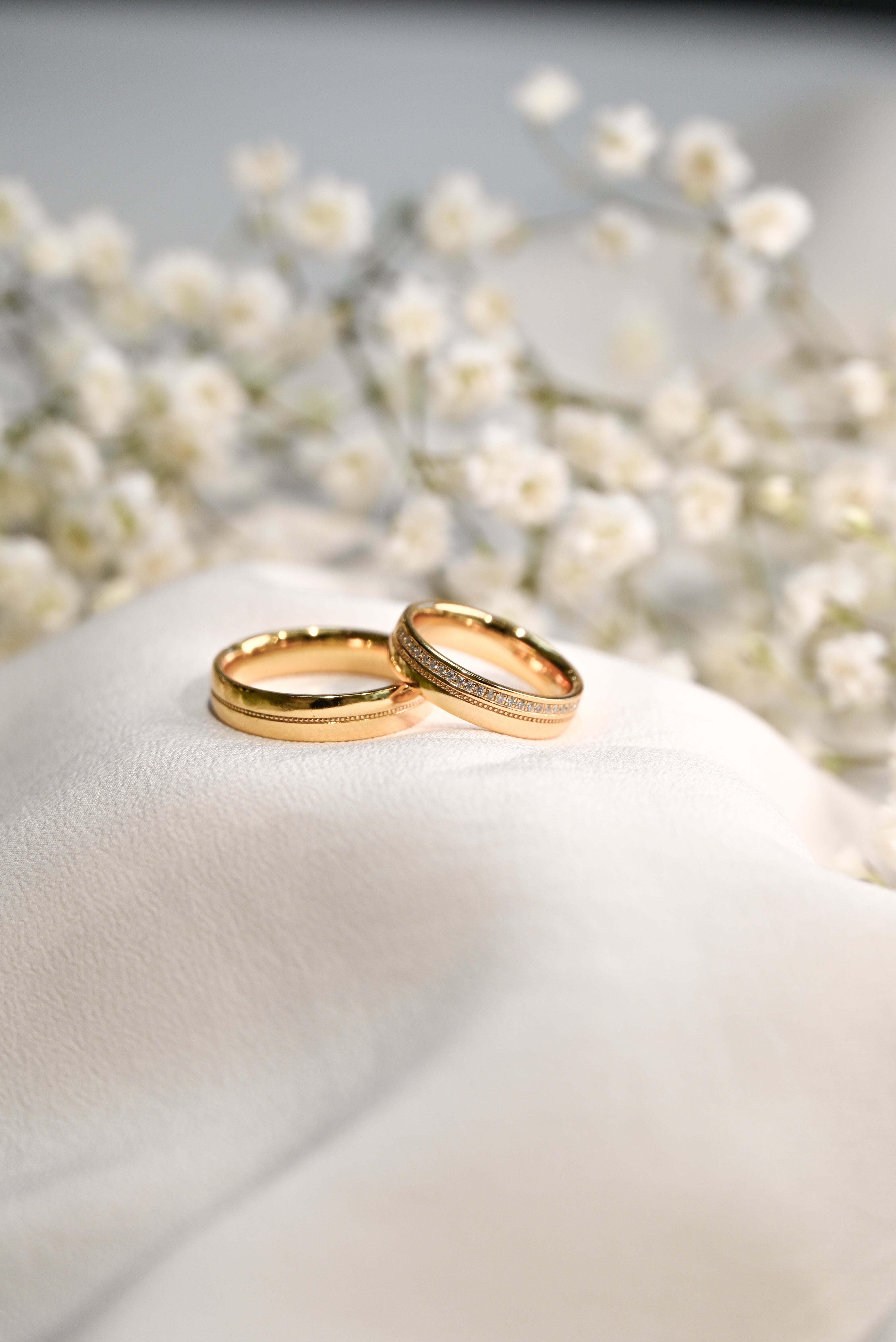Argollas de Matrimonio Textura y Puntos