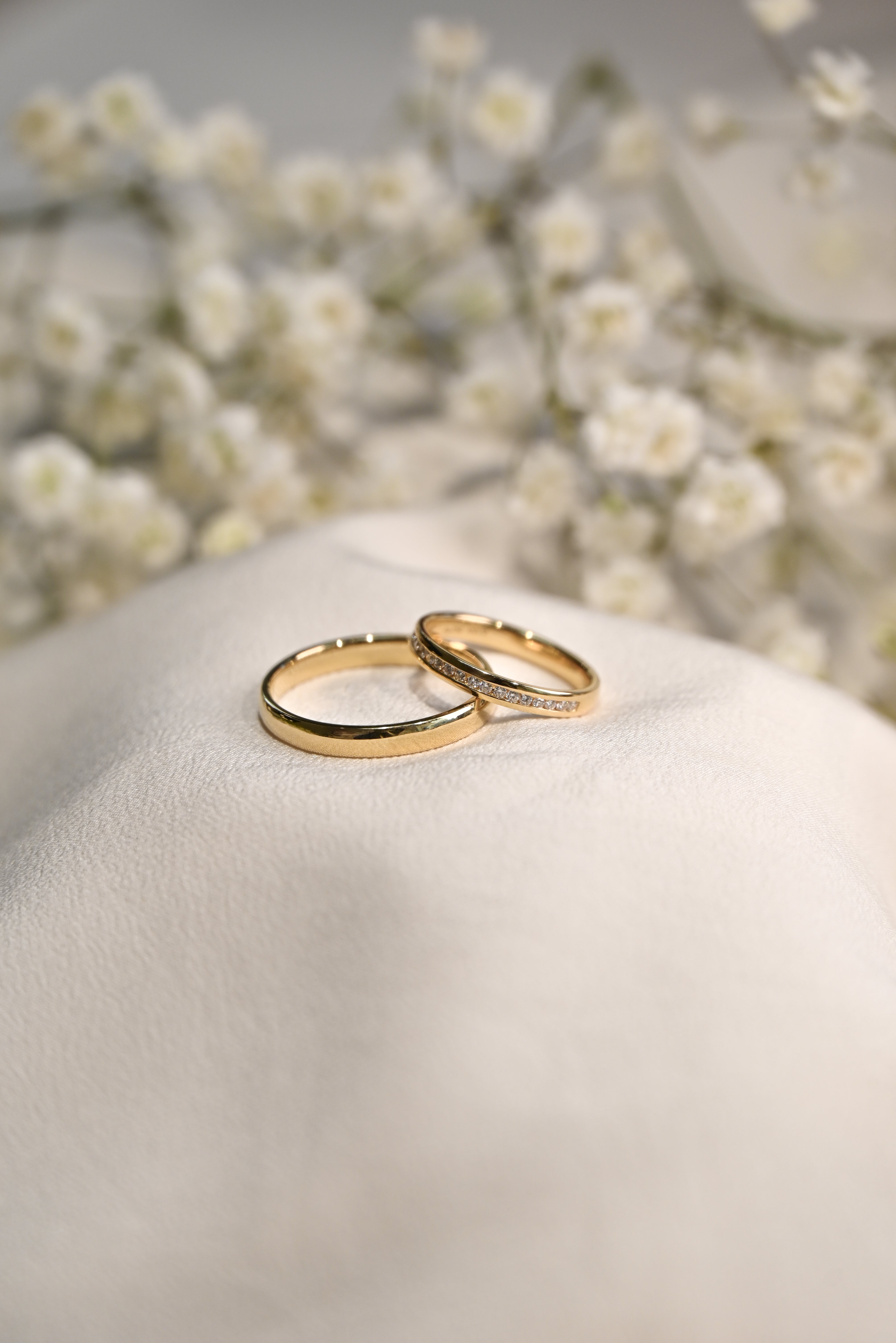 Argollas de Matrimonio Slim Channel Setting