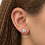 Aros de Diamantes Redondos de Laboratorio 3 Garras | PRE-ORDER