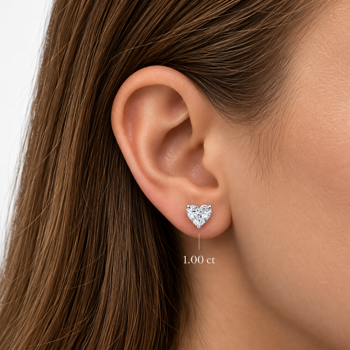 Aros de Diamantes Corazón de Laboratorio | PRE-ORDER