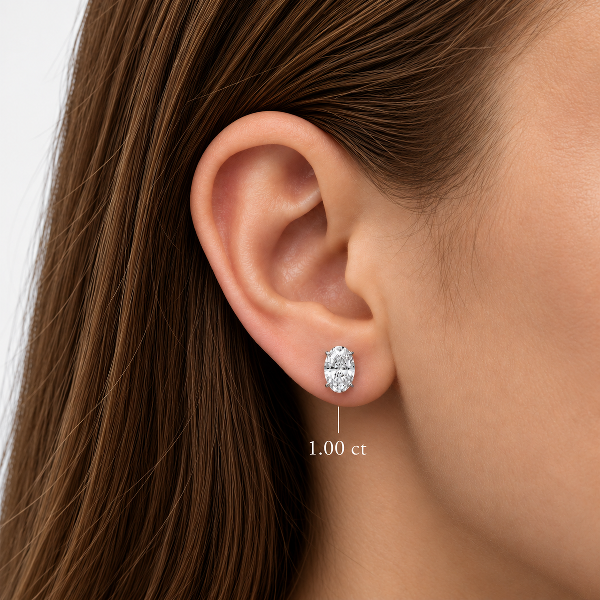 Aros de Diamantes Ovales de Laboratorio | PRE-ORDER