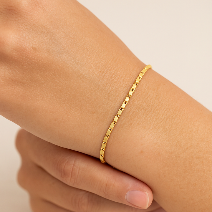 Pulsera Eslabón Italiano 18K