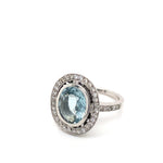 Anillo de Diamantes Topacio Vintage KNS