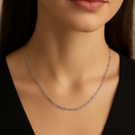 Collar Cadena Grande Platino