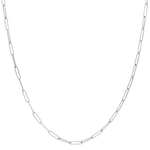 Collar Cadena Grande Platino