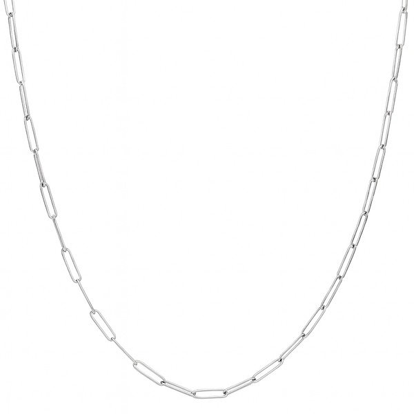 Collar Cadena Grande Platino