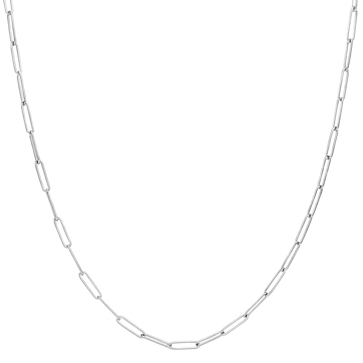 Collar Cadena Grande Platino