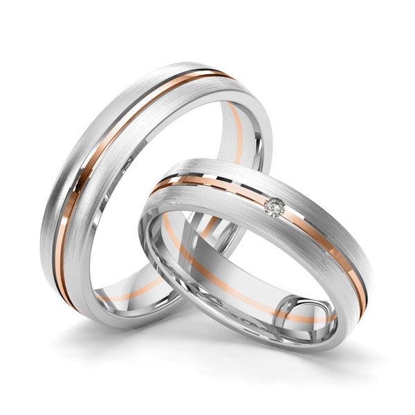 Argollas de matrimonio bicolor outlet