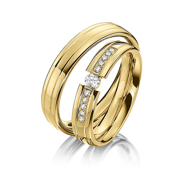 Anillos De Oro Matrimonio Con Diamantes Precio Santiago Konsens