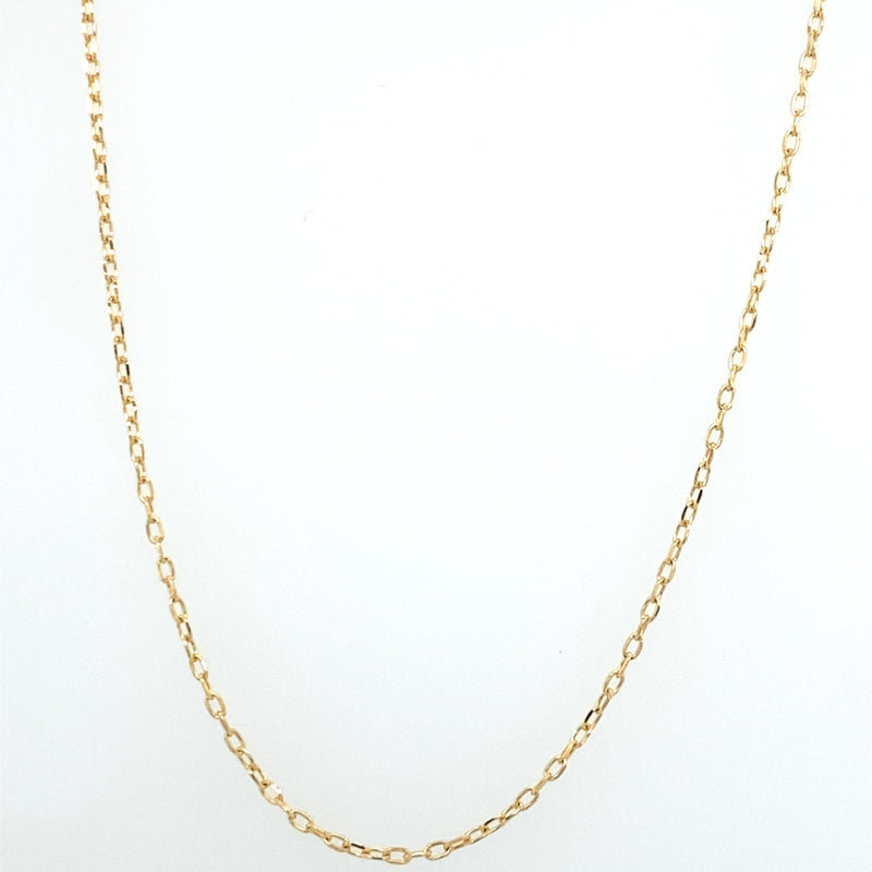 Collar Cadena Limada 0.5MM Oro 18k