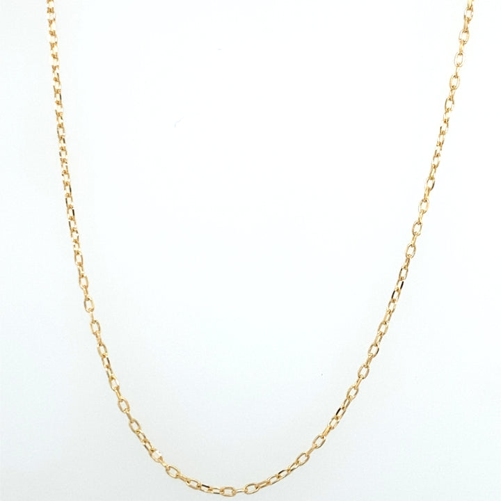 Collar Cadena Limada 0.7MM Oro 18k