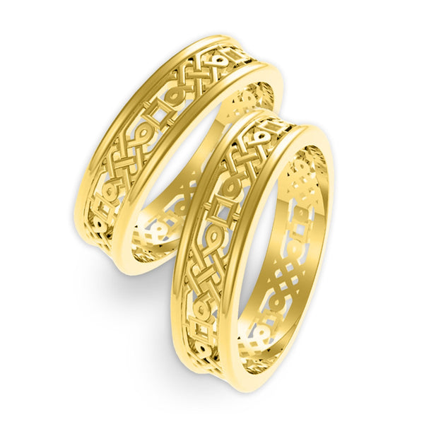 ANILLO MATRIMONIO TEJIDO CELTA
