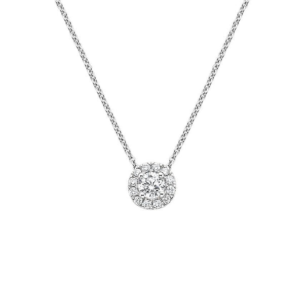 Collar Halo de Diamantes