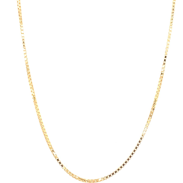 Cadena Box 0.5 MM Oro 18k