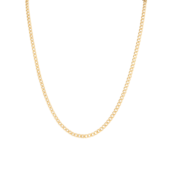 Collar Oro 14k Curb Clásico