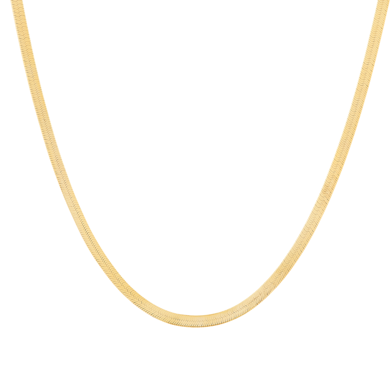 Collar Oro 18k Herrigbone