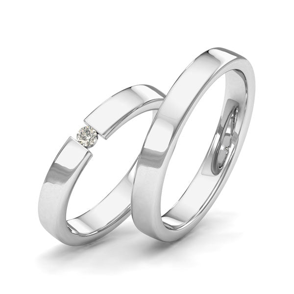 Argolla de Matrimonio Luz 3 mm Argolla Matrimonio Moda Konsens